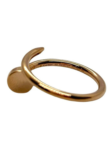 Bague 48 Cartier Clou - Bague petit modèle en or rose 18K 58 Facettes 1713