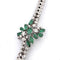 Bracelet Bracelet vintage en or blanc 18 ct avec émeraudes et diamants 58 Facettes 383/A OC