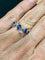 Bague 53 Cartier Méli-Mélo - Bague en platine saphirs et diamants 58 Facettes Bague