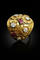Bague 53 Cozzolino - Bague bombée en or jaune 18K diamants et rubis 58 Facettes