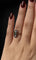 Bague 56 Bague austro-hongroise - Smeraldo et diamants en or jaune et argent 58 Facettes