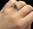 Bague 55 Bague jonc années 1930 en or jaune avec saphir et diamants 58 Facettes