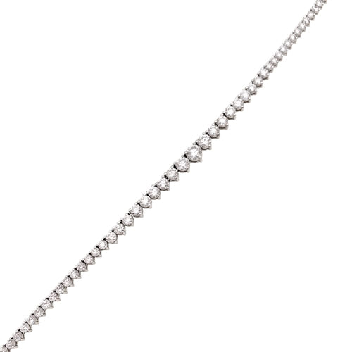 Collier Collier rivière en or blanc et diamants. 58 Facettes 35404