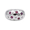 Bague 53 Bague  Boule  Or blanc Diamant, Rubis 58 Facettes 4984044RV