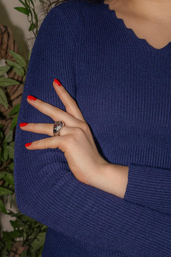 Bague 53 Bague  Boule  Or blanc Diamant, Rubis 58 Facettes 4984044RV