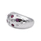 Bague 53 Bague  Boule  Or blanc Diamant, Rubis 58 Facettes 4984044RV