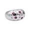 Bague 53 Bague  Boule  Or blanc Diamant, Rubis 58 Facettes 4984044RV