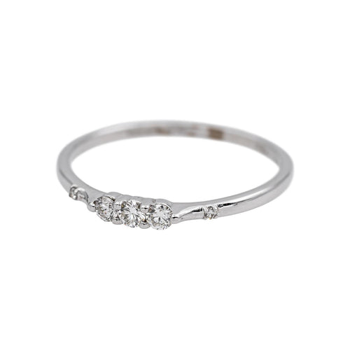 Bague 53 Mauboussin Bague Trois grains d'amour Or blanc Diamant 58 Facettes 5119853RV