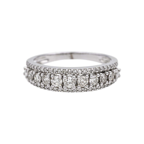 Bague 54 Bague  Bandeau Or blanc Diamant 58 Facettes 5119870RV