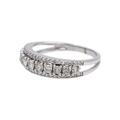 Bague 54 Bague  Bandeau Or blanc Diamant 58 Facettes 5119870RV
