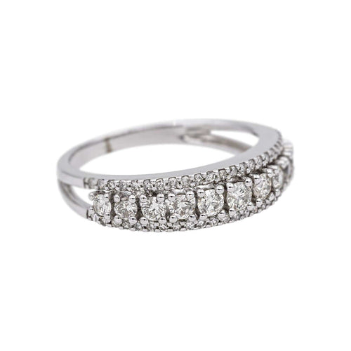 Bague 54 Bague  Bandeau Or blanc Diamant 58 Facettes 5119870RV