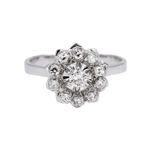 Bague 52 Bague Marguerite  Or blanc Diamant 58 Facettes 5062434CN