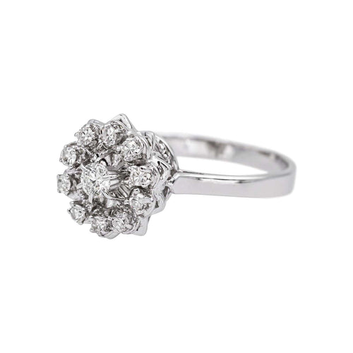 Bague 52 Bague Marguerite  Or blanc Diamant 58 Facettes 5062434CN