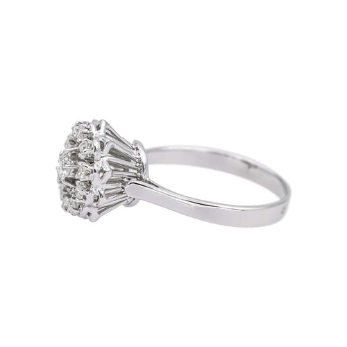 Bague 52 Bague Marguerite  Or blanc Diamant 58 Facettes 5062434CN