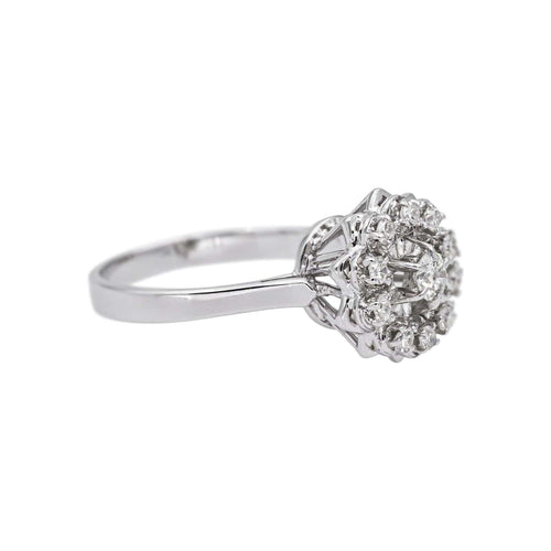 Bague 52 Bague Marguerite  Or blanc Diamant 58 Facettes 5062434CN