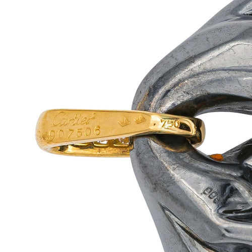 Pendentif Cartier Pendentif Panthère Argent, Or jaune Diamant 58 Facettes 5114923CN