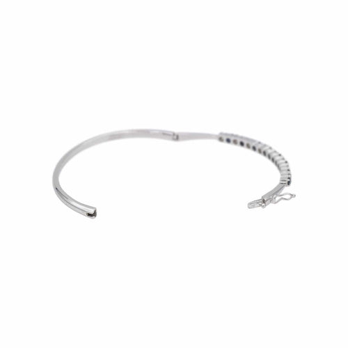 Bracelet Bracelet Or blanc Diamant, Saphir 58 Facettes 4878496CN
