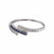 Bague 54 Bague  Or blanc Diamant, Saphir 58 Facettes 4958838CN