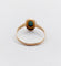 Bague 57 Bague marguerite antique en or rose 18k, turquoise et perles 58 Facettes A06765