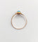 Bague 57 Bague marguerite antique en or rose 18k, turquoise et perles 58 Facettes A06765