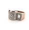 Bague 53 Bague vintage en or rose 18 ct et diamants 58 Facettes 96/26 C