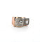 Bague 53 Bague vintage en or rose 18 ct et diamants 58 Facettes 96/26 C