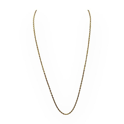 Collier Chaîne - Maille forçat en or jaune 750, 58 cm 58 Facettes 149066456
