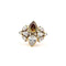 Bague 58 Bague en or jaune 18 ct avec diamants taille poire 58 Facettes 171/F