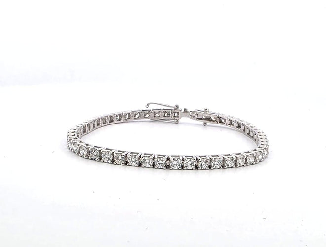 Bracelet Bracelet tennis - Bracelet en or blanc 18 ct et diamants 58 Facettes 164/i