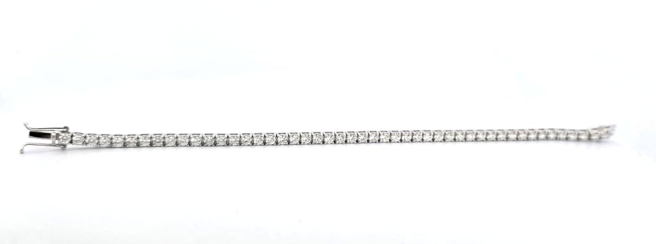 Bracelet Bracelet tennis - Bracelet en or blanc 18 ct et diamants 58 Facettes 164/i