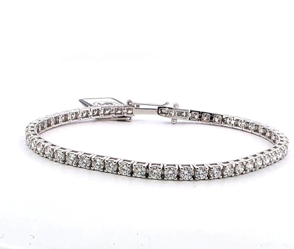 Bracelet Bracelet tennis en or blanc 18 ct avec diamants 58 Facettes 145 C