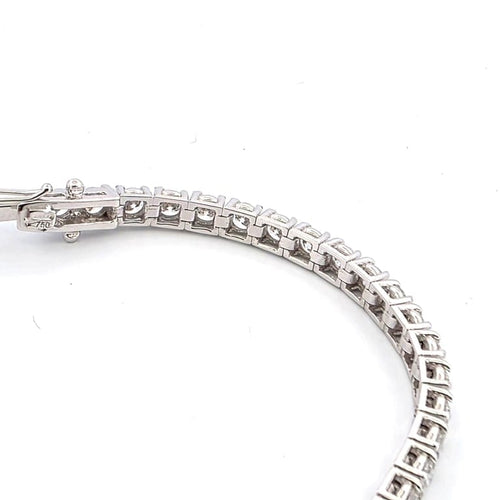 Bracelet Bracelet tennis en or blanc 18 ct avec diamants 58 Facettes 145 C