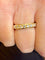Bague 53 Alliance américaine - Bague tour complet en or jaune 18 carats et diamants 58 Facettes Ame