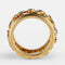Bague 55 Cartier - Bague vintage motif floral en or jaune, diamants et pierres précieuses 58 Facettes 265