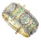 Bracelet Bracelet jonc victorien néo-égyptien à charnière orné de scarabées sertis de diamants et de pierres précieuses 58 Facettes 26050-0270
