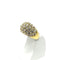 Bague 51 Bague jonc volumineuse en or jaune 750 pavée de diamants 58 Facettes Z1351690