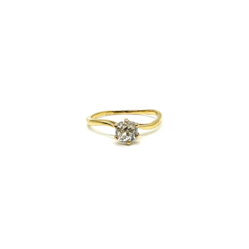 Bague 60 Solitaire - Bague en or jaune 750 avec diamant 0,75 ct 58 Facettes Z15B51303