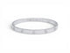 Bracelet Cartier Love - Bracelet en or blanc (or gris) 18k, taille 20 58 Facettes 271116