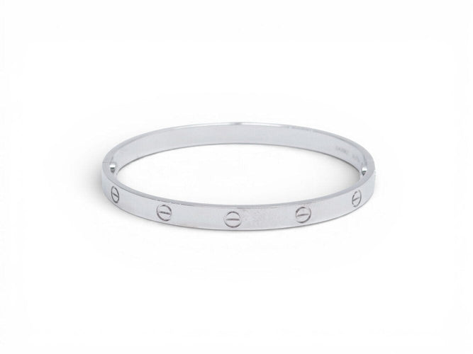 Bracelet Cartier Love - Bracelet en or blanc (or gris) 18k, taille 20 58 Facettes 271116