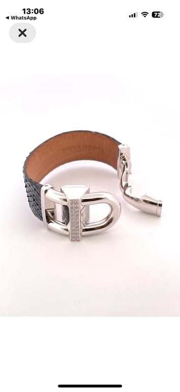 Montre Van Cleef & Arpels Cadenas - Montre bracelet en or blanc et diamants 58 Facettes Cad
