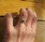 Bague 54.5 Bague solitaire XIXe siècle en or rose 18 carats au lapis-lazuli 58 Facettes Bague