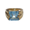 Bague Bague - Topaze sky taille escalier 5,56 ct en or 18k 58 Facettes S115