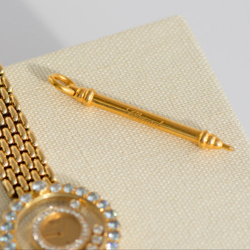 Montre Chopard Happy Diamonds - Montre femme en or jaune 18k et diamants 58 Facettes 3292