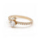 Bague Bague en or rose 18 ct avec diamants de laboratoire 1,00 ct 58 Facettes UKD362910MM