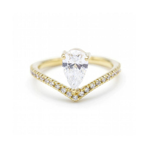 Bague Bague - Or jaune 18 kt et diamants de laboratoire 1,00 ct 58 Facettes UKD362911MM