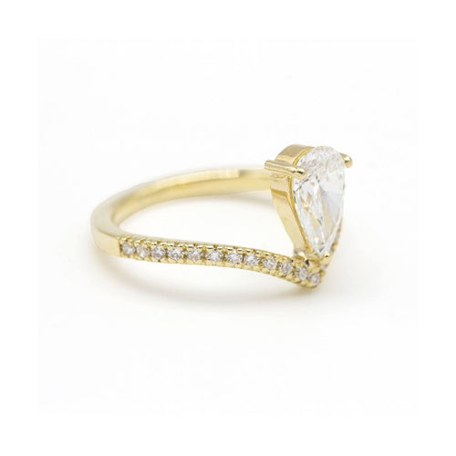 Bague Bague - Or jaune 18 kt et diamants de laboratoire 1,00 ct 58 Facettes UKD362911MM