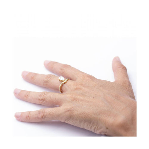 Bague Bague - Or jaune 18 kt et diamants de laboratoire 1,00 ct 58 Facettes UKD362911MM