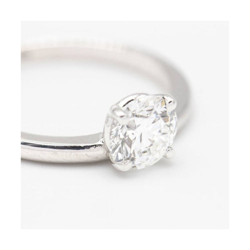 Bague MUM - Bague en or blanc 18 ct et diamant de laboratoire 1,00 ct 58 Facettes UKD362912MM