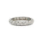 Bague 50 Alliance - Bague en or blanc 750 sertie de diamants demi-taille 58 Facettes 260079R
