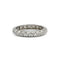Bague 50 Alliance - Bague en or blanc 750 sertie de diamants demi-taille 58 Facettes 260079R